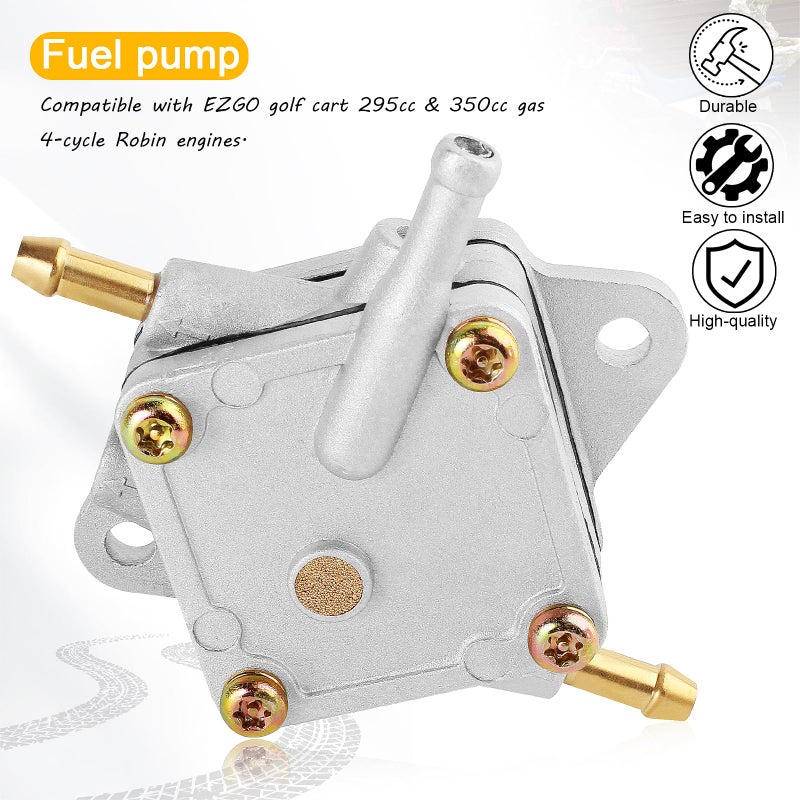 QAZAKY Fuel Pump Compatible with EZGO Golf Cart Club Car 295cc 350cc TXT Medalist Marathon Freedom Workhorse MPT RXV Shuttle ST 72021-G01 25683-G1 S-5147 S-5148 Gas 4-Cycle Robin Engine - Image 4